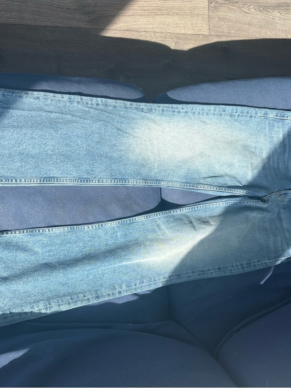MOTHER Light Blue Relaxed womens Jeans - Picture 3 of 9